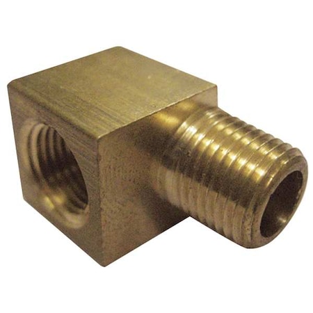 90 Degrees Street Elbow Brass 90 Degrees Street Elbow, 3/8 in Male NPT X 3/8 in Female NPT, 10 PK MPN:6AYU3