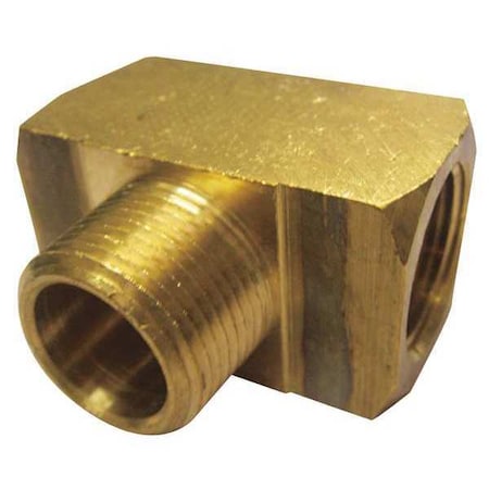 Branch Tee Brass Branch Tee, 1/4 in Female NPT X 1/4 in Female NPT MPN:6AYV6