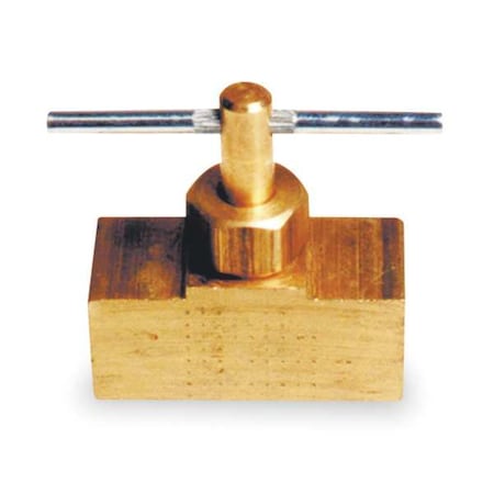 Needle Valve, Straight, Brass, 1/4 In. MPN:6MN30