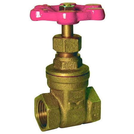 Gate Valve, Brass, 2 In, Brass MPN:6TWK3