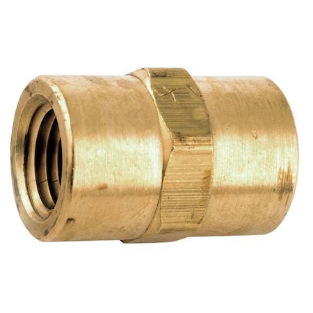 Coupling Low Lead Brass Coupling, 1/4 in Female NPT X 1/4 in Female NPT MPN:706303-04