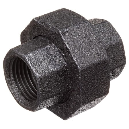 Straight Black Coated Malleable Iron Pipe Fitting, 1/2