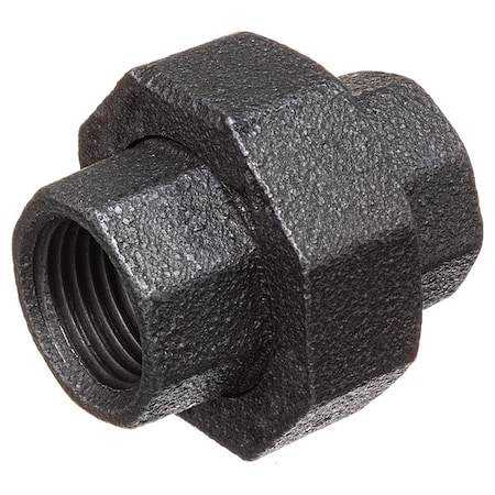 Straight Black Coated Malleable Iron Pipe Fitting, 2-1/2