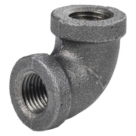 90 Degrees Elbow Black Coated Malleable Iron Pipe Fitting, 1/4