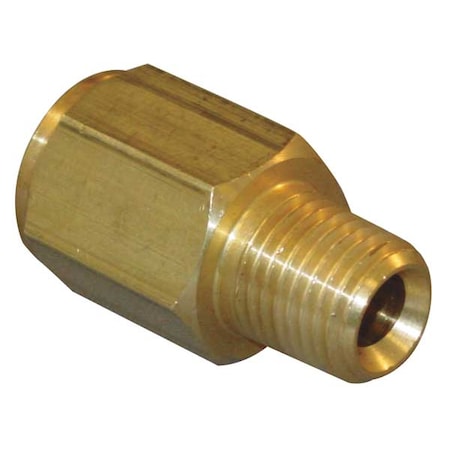 Conversion Adapter Chrome Plated Brass Conversion Adapter, 3/8 in Male NPT X 3/8 in Female BSPP MPN:8037-06-06