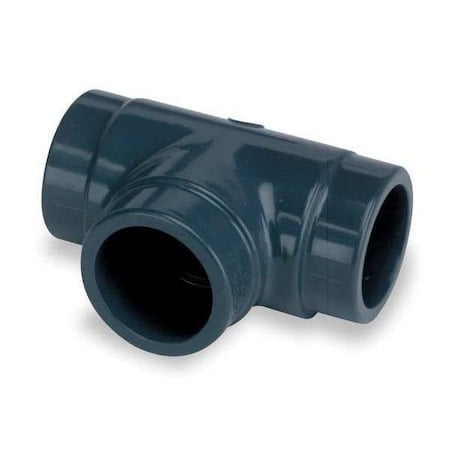PVC Tee, FNPT x FNPT x FNPT, 3/8 in Pipe Size MPN:805-003