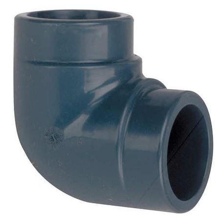 PVC Elbow, 90 Degrees, Socket x Socket, 1/2 in Pipe Size MPN:806-005