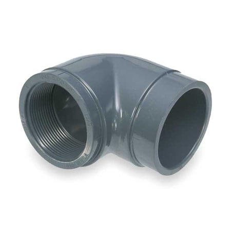 PVC Elbow, 90 Degrees, FNPT x Socket, 2 in Pipe Size MPN:807-020