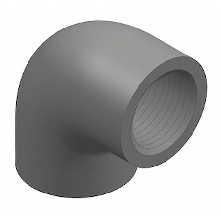 PVC Elbow, 90 Degrees, FNPT x FNPT, 3/4 in Pipe Size MPN:808-007