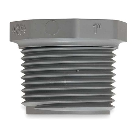PVC Hex Head Plug, MNPT, 3 in Pipe Size MPN:850-030