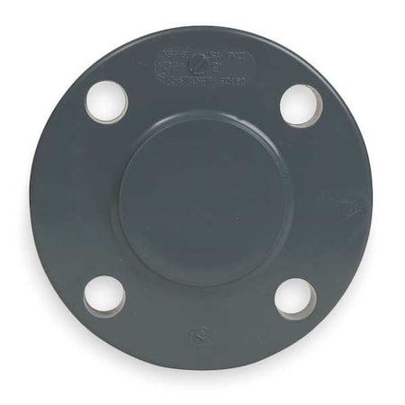 PVC Blind Flange, Flanged, 2-1/2 in Pipe Size MPN:853-025