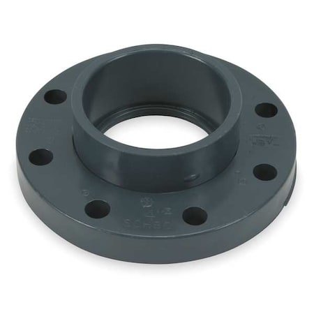 PVC PVC Flange, Socket, 4 in Pipe Size MPN:854-040