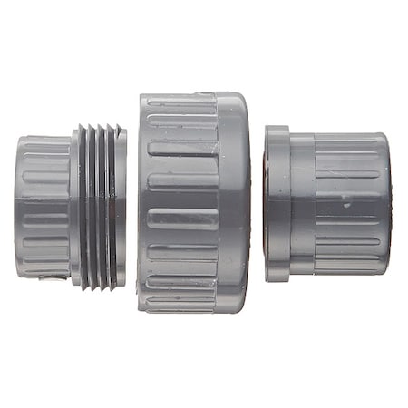 PVC Threaded PVC Union, FNPT x FNPT, 3/4 in Pipe Size MPN:858-007