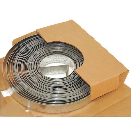 Duct Strapping, Galvanized Steel, 24 GA, 1 in W x MPN:DSS-241