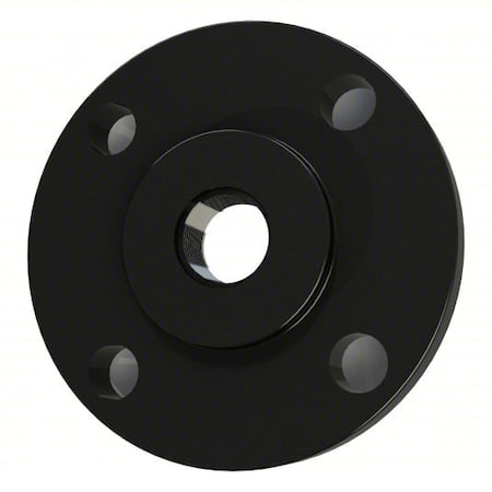Threaded Flange, Carbon Steel, 2 1/2 in, 150 lb, Raised Face, 7 in OD, 4 Bolt Holes MPN:FL1RT250X150