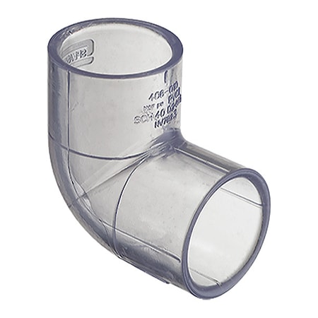 PVC Elbow, 90 Degrees, Solvent x Solvent, 2-1/2 in Pipe Size MPN:H406025LS