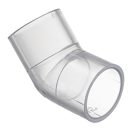 PVC Elbow, 45 Degrees, Solvent x Solvent, 4 in Pipe Size MPN:H417040LS