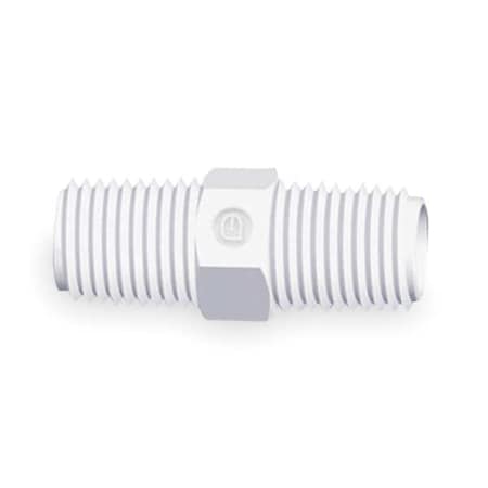 Hex Nipple, Polypropylene, 1/8