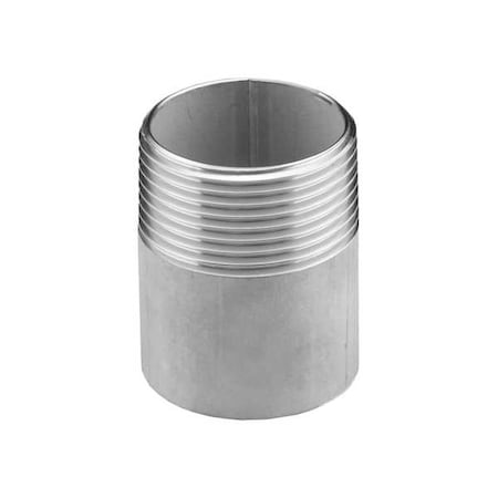PipeNipple, SS, 3/4
