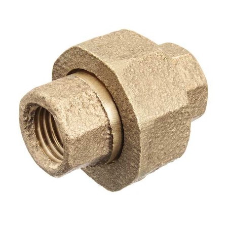 Union Brass Brass Class 125 Pipe Fittings, 1 1/2 in Female BSPT X 1 1/2 in Female BSPT MPN:ZUSA-PF-10215