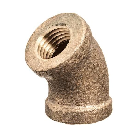 45 Degrees Elbow Brass Brass Class 125 Pipe Fittings, 3/8 in Female BSPT X 3/8 in Female BSPT MPN:ZUSA-PF-10423