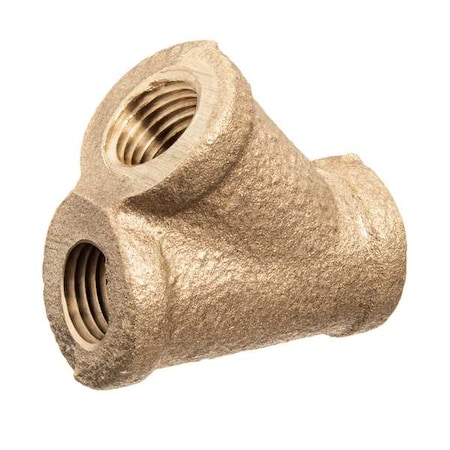 Wye Brass Brass Class 125 Pipe Fittings, 3/4 in Female NPT X 3/4 in Female NPT MPN:ZUSA-PF-10518