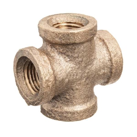 Cross Brass Brass Class 125 Pipe Fittings, 2 1/2 in Female NPT X 2 1/2 in Female NPT MPN:ZUSA-PF-10533