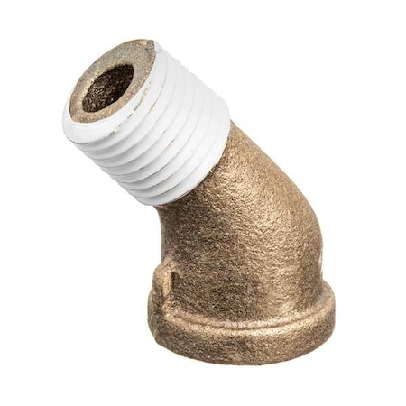 45 Degrees Street Elbow Brass Brass Class 125 Pipe Fittings, 1/4 in Female NPT X 1/4 in Male NPT MPN:ZUSA-PF-10683