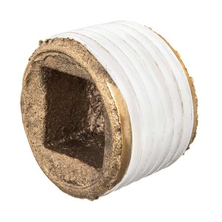 Brass Square Socket Plug, Male BSPT MPN:ZUSA-PF-10701