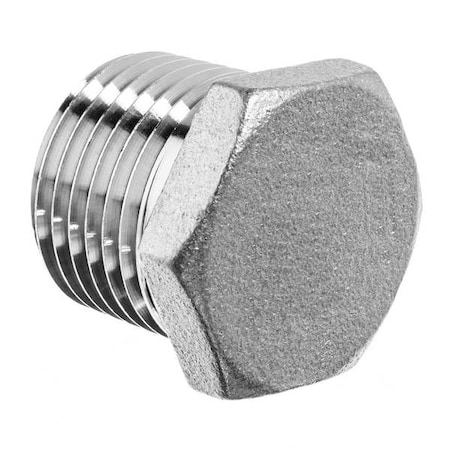 Hex Head Plug, 316 Stainless Steel, 1/2 in Male BSPT, Class 150, 150 psi Max Pressure MPN:ZUSA-PF-7552