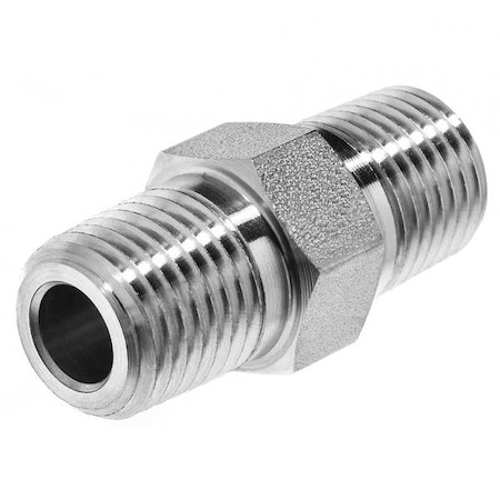 304 Stainless Steel Hex Long Nipple, 1/4 in NPT Male x Male, 1 7/16 in Length MPN:ZUSA-PF-7819