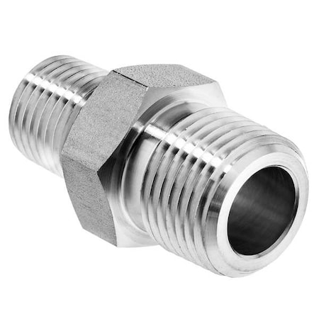 StainlessSteel, HexNipple, 1/2