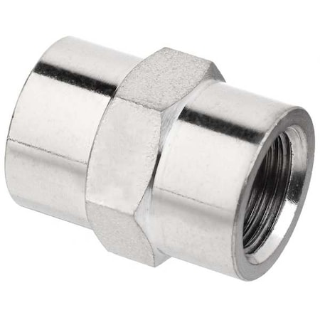Coupling Brass Brass Class 1000 Pipe Fittings, 1/2 in Female NPTF X 1/2 in Female NPTF MPN:ZUSA-PF-9014