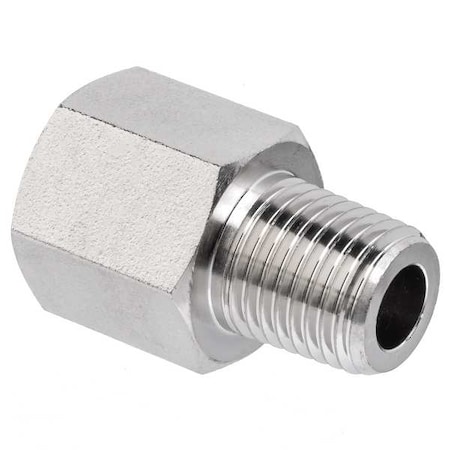 Reducing Adapter Brass Brass Class 1000 Pipe Fittings, 1/2 in Female NPTF X 3/8 in Male NPTF MPN:ZUSA-PF-9027