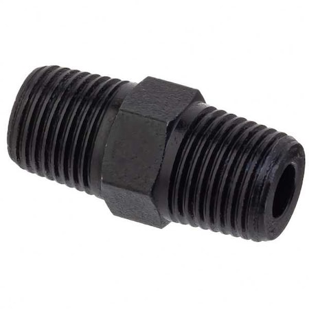 Hex Nipple Brass Brass Class 1000 Pipe Fittings, 1/2 in Male NPTF X 1/2 in Male NPTF MPN:ZUSA-PF-9077
