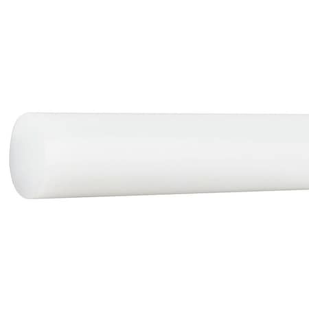 Off White High Density Polyethylene (HDPE) Rod Stock 4 ft. L, 1