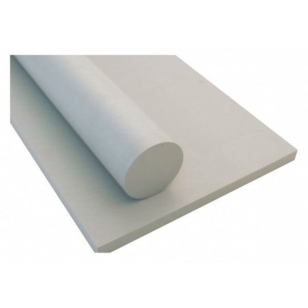 Off White PET-P Rod Stock 1 ft. L, 2