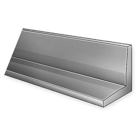 UHMW Polyethylene Polyethylene Angle Stock, 120 in L, 0.5 in T, White MPN:2NJD1