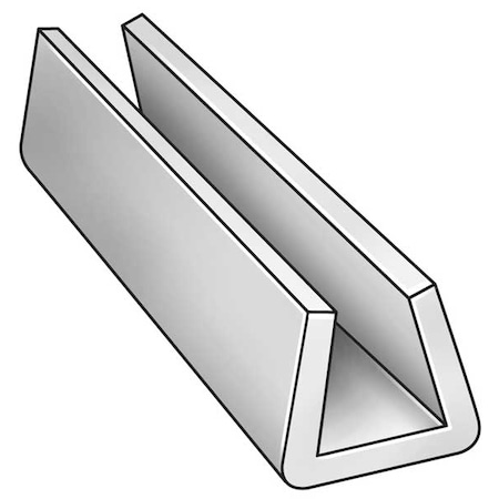White UHMW Polyethylene Snap On Conveyor Guide Rail 10 ft L MPN:2NJE9