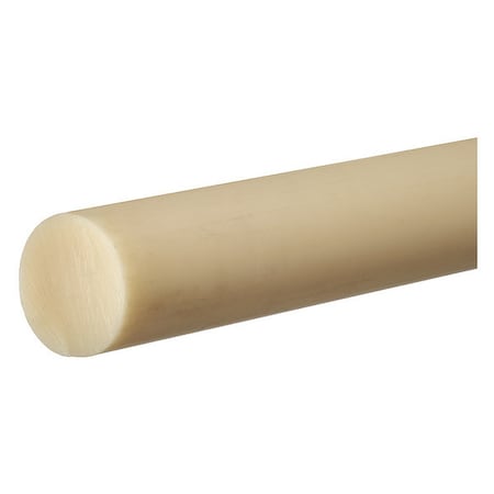 Beige ABS Rod Stock 6 ft. L, 3/4