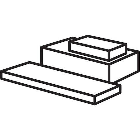 White PTFE Rectangle Stock 36