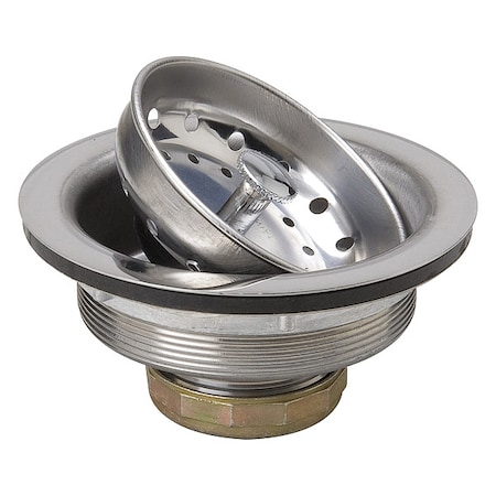 Strainer, Silver, 1 in H, 4 1/2 in Dia, PK2 MPN:131-201DP