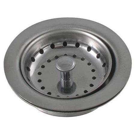 Sink Strainer, Pipe Dia 3 1/2 To 4 In, SS MPN:1HEG4