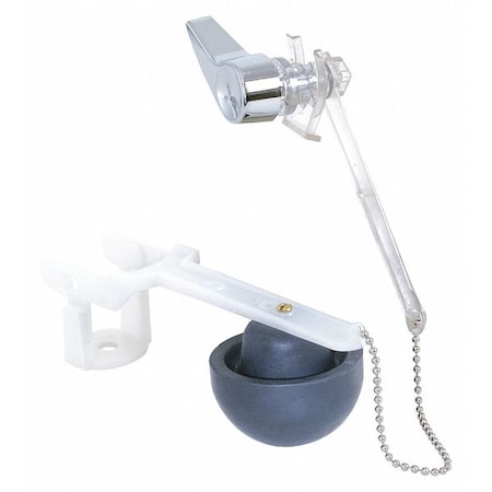 Touch Flush Valve, Plastic, White MPN:40079