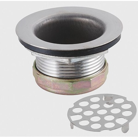 Drain Assembly, Silver, 2 7/8 in Dia MPN:4FEW4