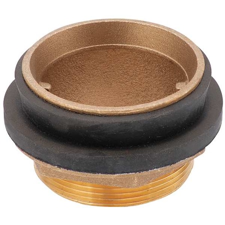 Toilet Spud, 2 x 2 In, Brass/Rubber MPN:SP-200