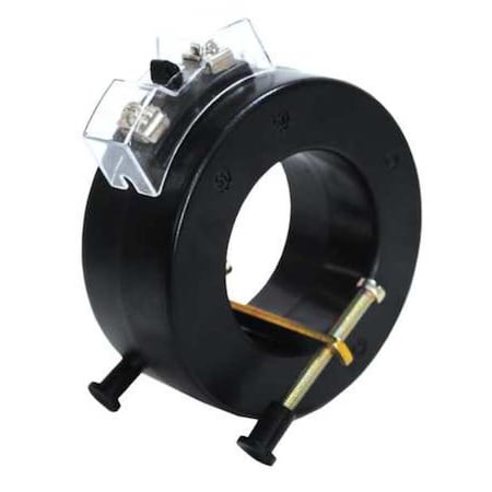 Solid Core Current Transformer, 0 to 50A, 0 to 5A, 3 ft 7 in 16 AWG Leads MPN:12G458