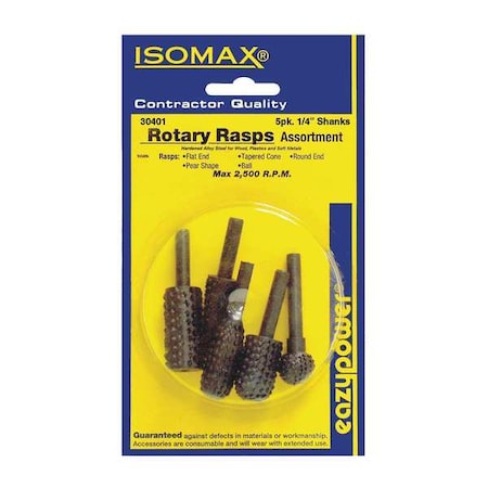 RotaryRasp, Ball;Cylinder, W:0.625