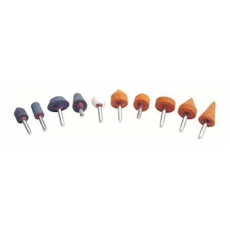 AbrasivePointSet, Cone; Cylinder, 10pcs MPN:87151