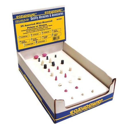 MiniMountedStoneAssortment, 25pcs, w/Case MPN:87891